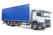 Car Hire Belfast - 26 Tonne Curtain Side Truck - Truck hire Belfast